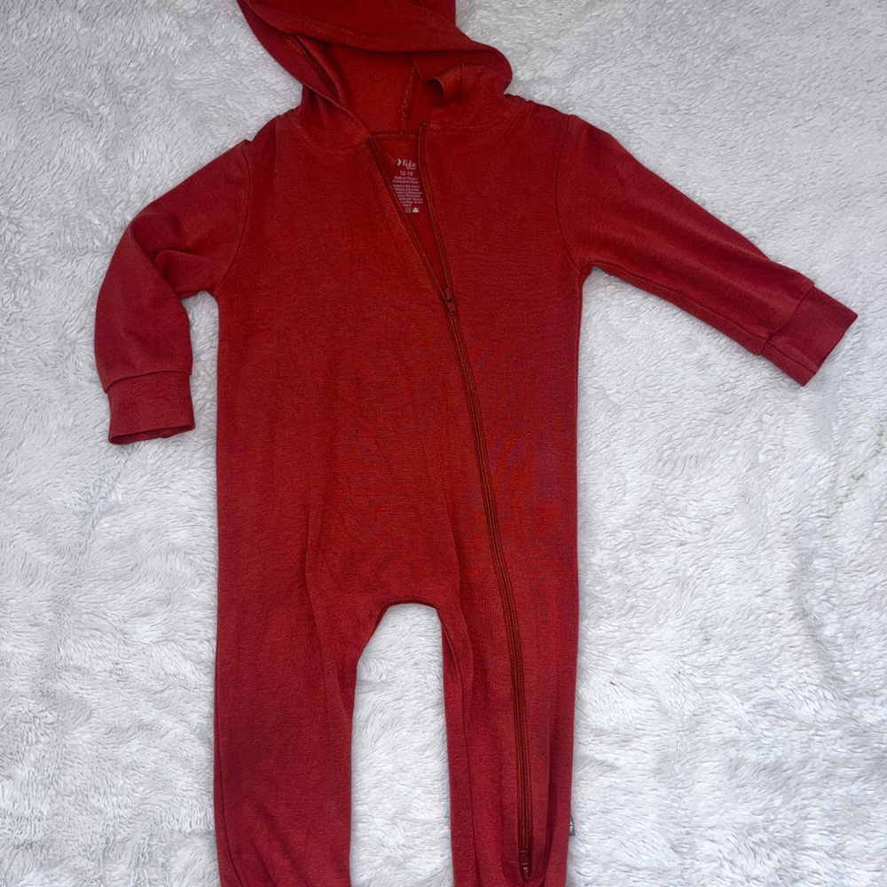 Kyte Baby Bamboo Jersey Hooded Zippered Romper
